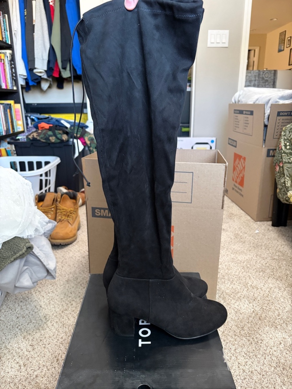 torrid Black Over-the-Knee Block Heel Boots